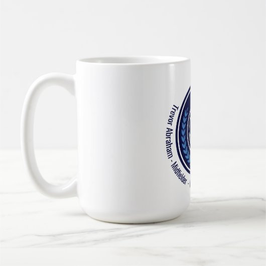 Fußball-Champion Monogram Team Kaffeetasse (Links)
