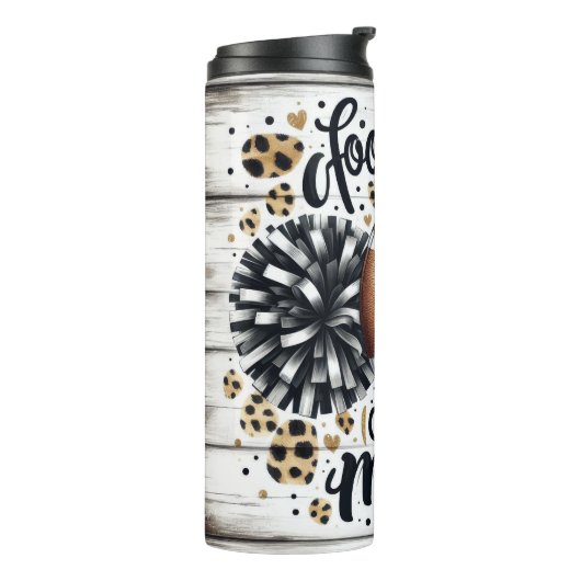 Fußball-Cheer-Mama Thermosbecher (Nach links gedreht)