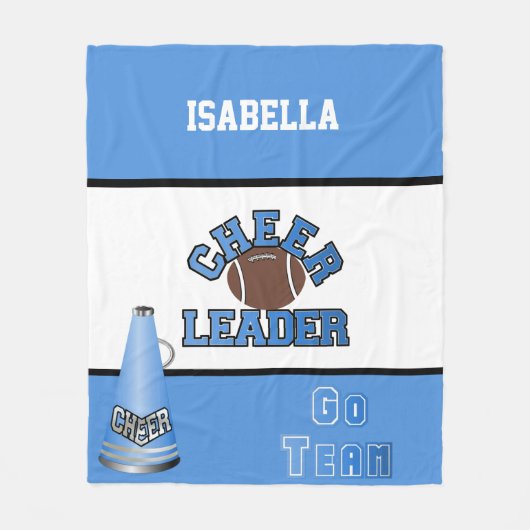 Fußball Cheerleader Fleece Blanket (Vorderseite)