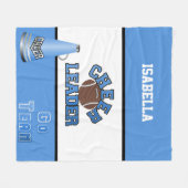 Fußball Cheerleader Fleece Blanket (Vorderseite (Horizontal))