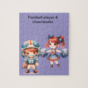 Fußball & Cheerleader Jigsaw Puzzle