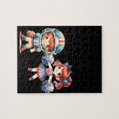 Fußball & Cheerleader Jigsaw Puzzle (Horizontal)