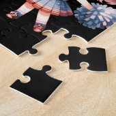 Fußball & Cheerleader Jigsaw Puzzle (Seite)