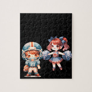 Fußball & Cheerleader Jigsaw Puzzle