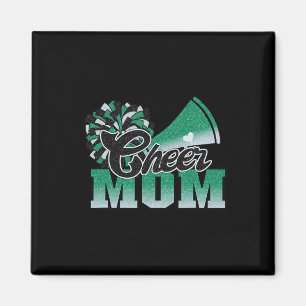 Fußball Chefin Mama Green Black Pom Leopard Magnet