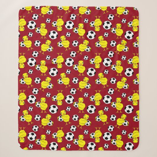 Fußball-Chick-Muster Sherpadecke (Vorderseite)