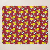 Fußball-Chick-Muster Sherpadecke (Vorderseite (Horizontal))