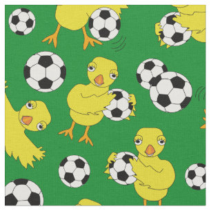 Fußball-Chick-Muster Stoff