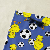 Fußball-Chick-Muster Strandtuch (Beispiel)