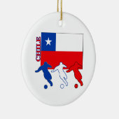 Fußball-Chile Keramikornament (Rechts)