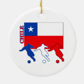 Fußball-Chile Keramikornament (Hinten)