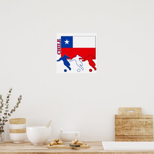 Fußball-Chile Poster (Küche)