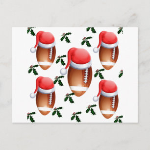 FUSSBALL CHRISTMAS FEIERTAGSPOSTKARTE