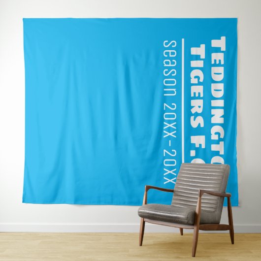 Fußball Club Präsentation Hintergrund in Light Blu Wandteppich (Beispiel (Horizontal))