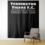 Fußball Club Präsentation Hintergrund in Schwarz Wandteppich (Beispiel)