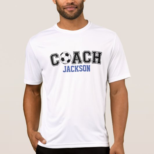 Fußball-Coach Custom Athletic Abschlag danke Gesch T-Shirt (Vorderseite)