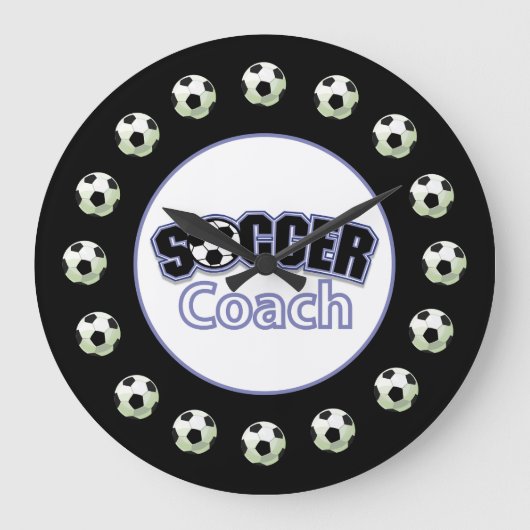 Fußball-Coach Danke, Balls Große Wanduhr (Vorderseite)