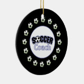 Fußball-Coach Danke, Balls Keramik Ornament (Rechts)