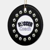 Fußball-Coach Danke, Balls Keramik Ornament (Links)