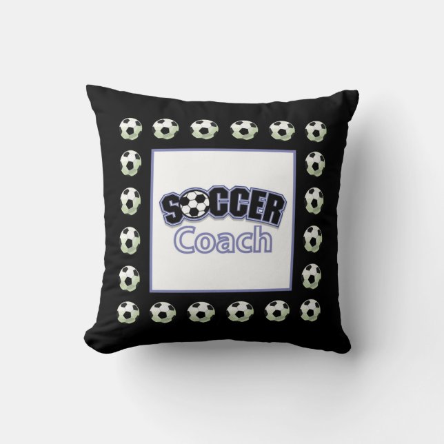 Fußball-Coach Danke, Balls Kissen (Vorderseite)