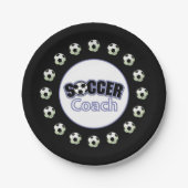 Fußball-Coach Danke, Balls Pappteller (Vorderseite)