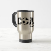 Fußball-Coach Dankeschön Geschenk Kaffee Tee Tasse (Vorderseite Links)