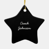 Fußball-Coach dankt Groß Ball Keramik Ornament (Hinten)