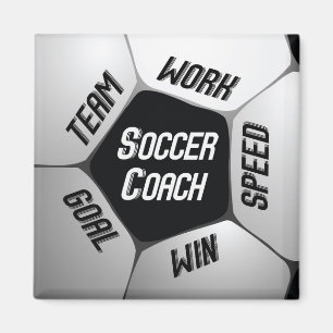 Fußball-Coach dankt Groß Ball Magnet
