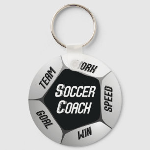 Fußball-Coach dankt Groß Ball Schlüsselanhänger