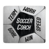 Fußball-Coach dankt Groß Ball Schneidebrett (Vorderseite)