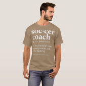 Fußball-Coach Funny Dictionary Definition Design T-Shirt (Vorne ganz)