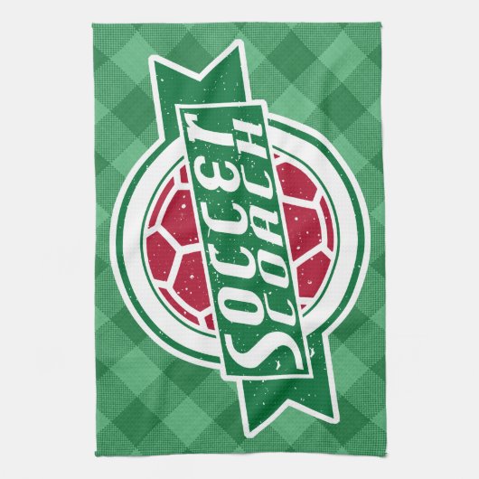 Fußball-Coach Handtuch (Vertikal)