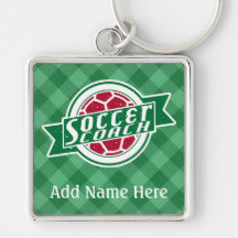 Fußball-Coach - individuell anpassbarer Keyring