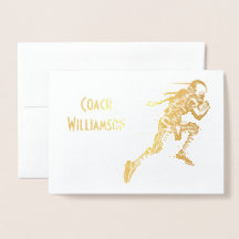 Fußball-Coach oder Sponsor Vielen Dank Bankett-Kar