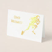 Fußball-Coach oder Sponsor Vielen Dank Bankett-Kar Folienkarte (Vorderseite)