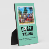 Fußball-Coach Personalisiert Fotoplatte (Seite)