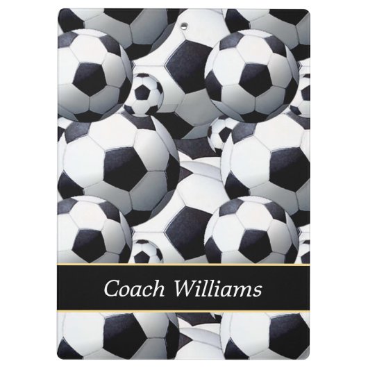Fußball-Coach Personalisiert Klemmbrett (Rückseite)
