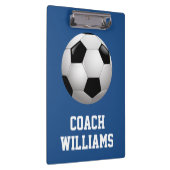 Fußball-Coach Personalisiert Klemmbrett (Rechts)
