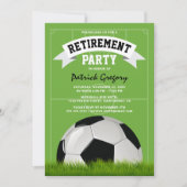 Fußball-Coach Rente Party Einladung (Vorderseite)