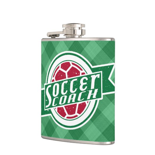 Fußball-Coach-Stainless-Steel-Hüftkolben Flachmann (Links)