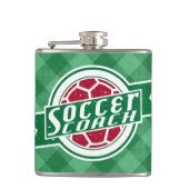 Fußball-Coach-Stainless-Steel-Hüftkolben Flachmann (Vorderseite)