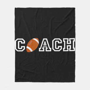 Fußball-Coach T Wertschätzung Geschenk für Trainer Fleecedecke