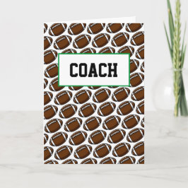 Fußball-COACH Thankyou Team Sports Players Karte