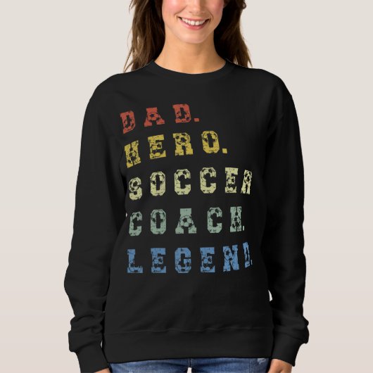 Fußball-Coach-Vater Sweatshirt (Vorderseite)