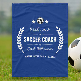 Fußball-Coach Vielen Dank, dass Sie Geschenke von Fleecedecke