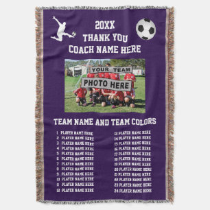 Fußball-Coach Vielen Dank Geschenke, Foto, Player Decke