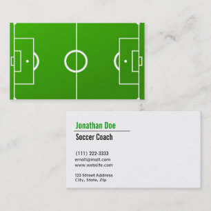 Fußball-Coach-Visitenkarte Visitenkarte