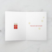 Fußball-Coach Weihnachtsfeiertage Gefallen Gruß Feiertagskarte (Innenseite)