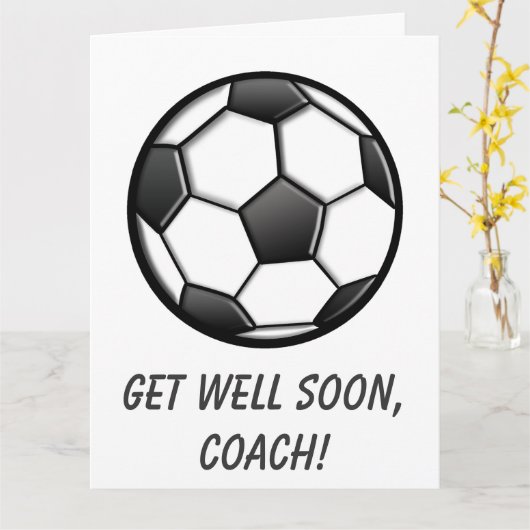 Fußball-Coach wird bald gut Karte (Gelbe Blume)