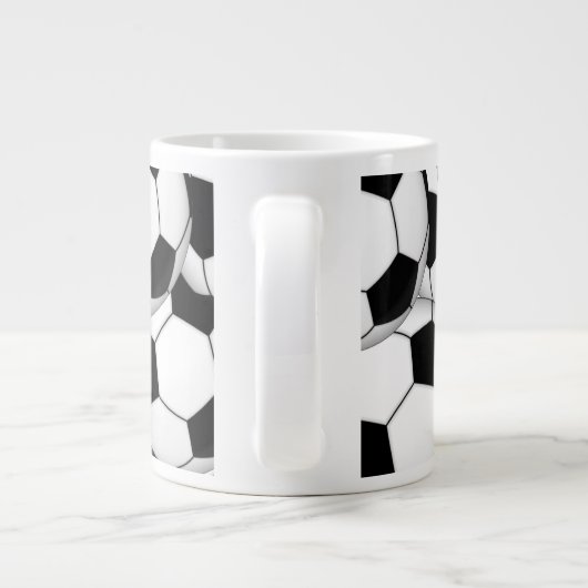 Fußball-Collage Jumbo-Tasse (Rückseite)